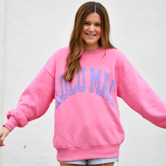 Lulu Mac Pink/Purple Puff Sweatshirt