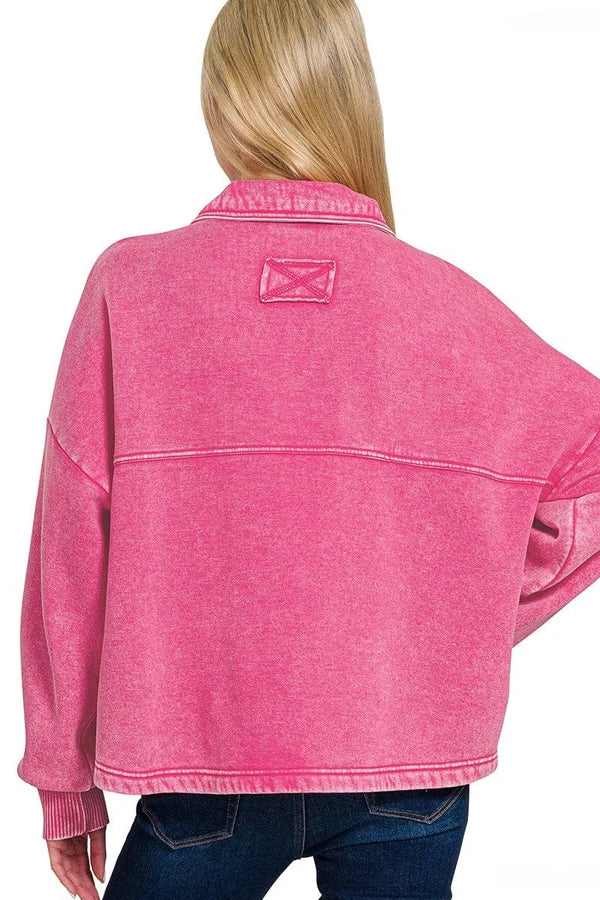 Mineral Wash Shacket